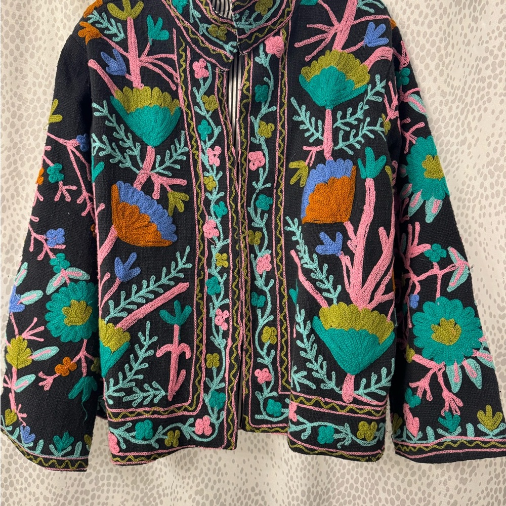 Colorful Embroidered Suzani Jacket
